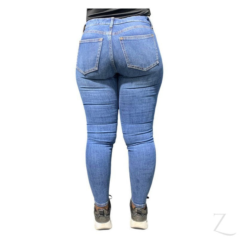 Buy-Ladies Super Strong Stretchy Skinny Denim Jeans | Plain | "Roo"-Online-in South Africa-on Zalemart