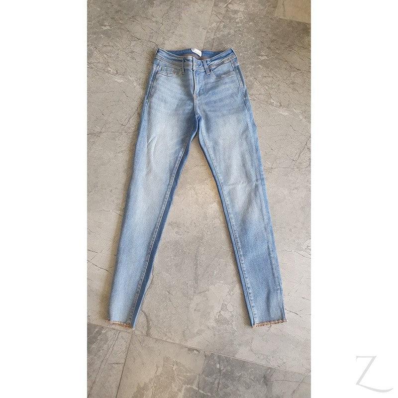 Buy-Ladies Super Strong Super Skinny Stretchy Denim Jeans | Raw Hem | "Zia"-Online-in South Africa-on Zalemart