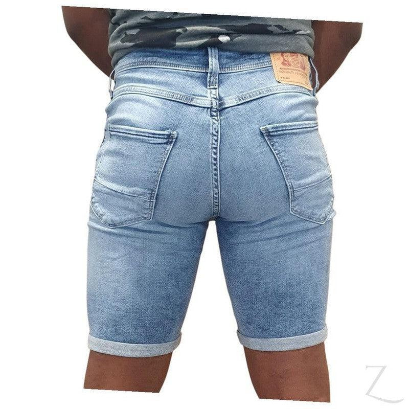 Buy-Men's Stretch Denim Shorts | Plain | "Sipho"-Online-in South Africa-on Zalemart