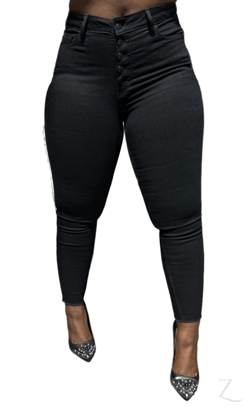 Ladies Extra High Rise Super Skinny Super Stretchy Strong Denim Jeans | Cropped | "Samina"