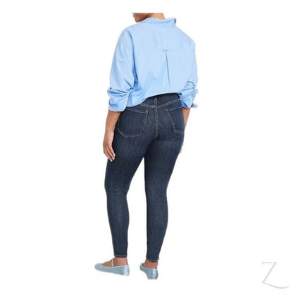 Ladies High Rise Super Skinny Super Strong Stretchy Denim Jeans | Plain | "Samina"