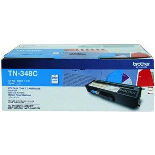 Brother High Yield Cyan Toner Cartridge for HL4150CDN/ HL4570CDW/ MFC9460CDN/ MFC9970CDW | TN348-C