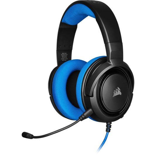 CORSAIR HS35 Stereo Gaming Headset - Blue  (1 to 2 Splitter included)