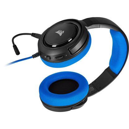 CORSAIR HS35 Stereo Gaming Headset - Blue  (1 to 2 Splitter included)