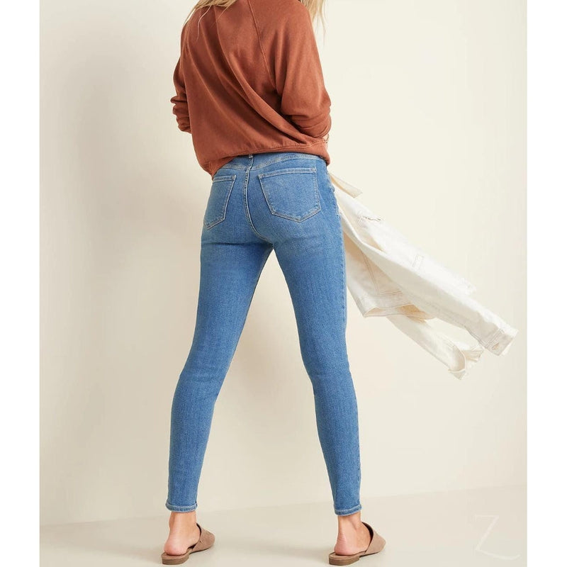 Buy-Ladies High Rise Super Skinny Super Stretchy Strong Denim Jeans | Plain | "Samina"-Online-in South Africa-on Zalemart