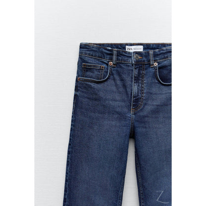 Buy-Ladies Super Strong Slightly Stretchy Cropped Flared Jeans | Plain | "Zia"-Online-in South Africa-on Zalemart