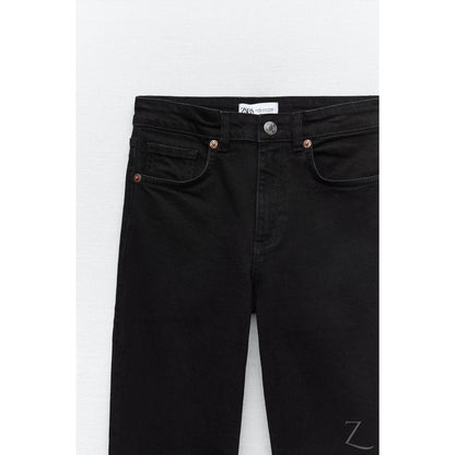 Buy-Ladies Super Strong Slightly Stretchy Cropped Flared Jeans | Plain | "Zia"-Online-in South Africa-on Zalemart