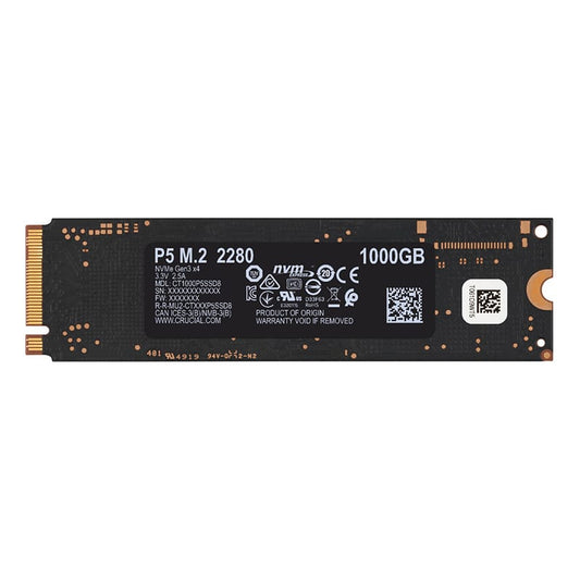 Crucial P5 1TB 3D PCIE NVME M.2 SSD