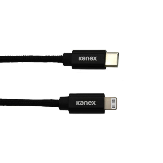 Kanex USB-C to Lightning 1.2m Durabraid - Cable Black