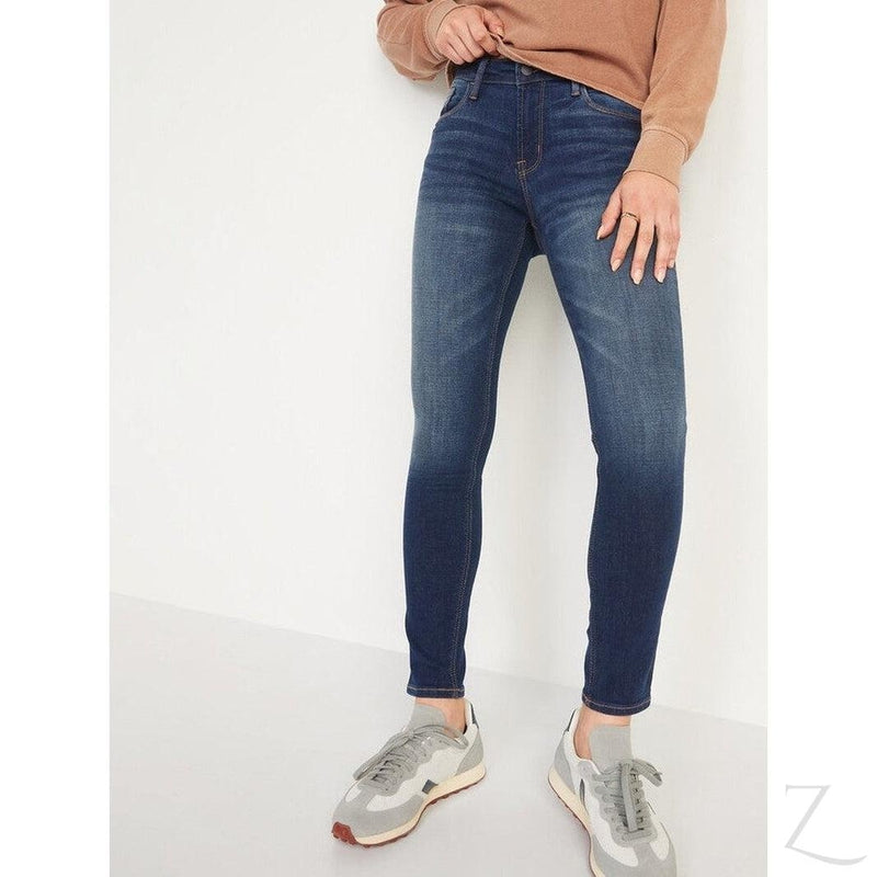 Ladies Super Skinny Stretchy Strong Denim Jeans | Plain | "Samina"