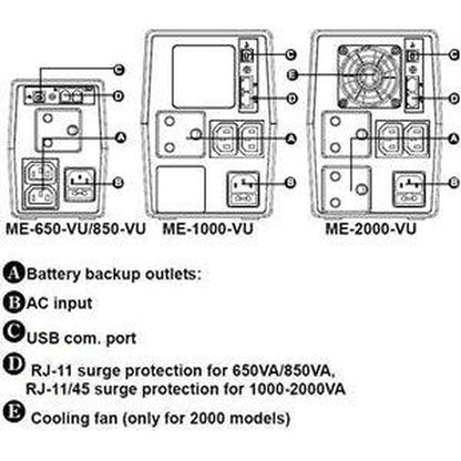 Mecer 650VA Line Interactive UPS