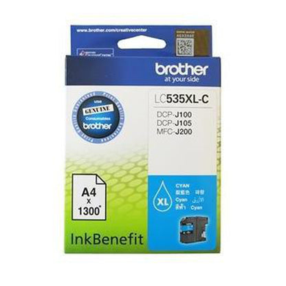 Brother High Yield Cyan Cartridge for DCPJ105/ MFCJ200 | LC535XL-C