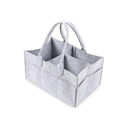 Felt Nappy Organizer Caddy- Grey - Zalemart