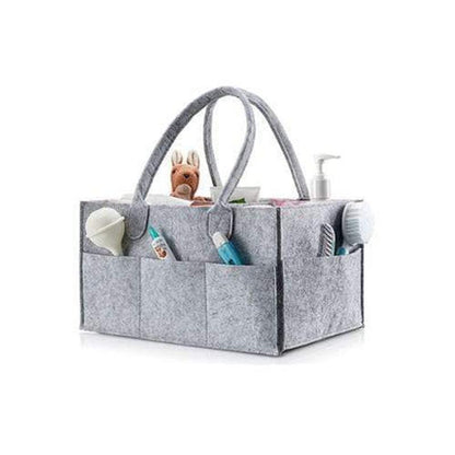 Felt Nappy Organizer Caddy- Grey - Zalemart