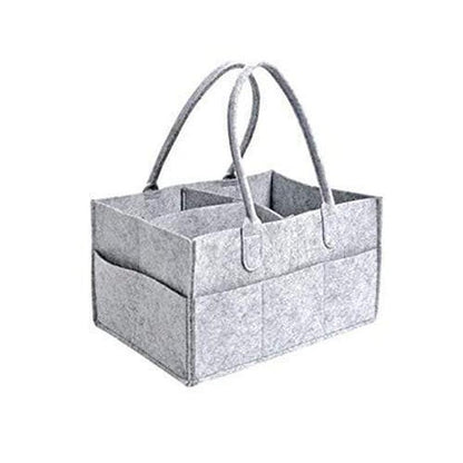 Felt Nappy Organizer Caddy- Grey - Zalemart