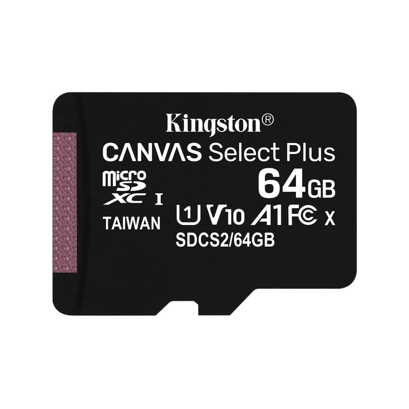 KINGSTON MICRO SD CARD CANVAS SELECT PLUS 64GB 100MB/S LIMITED LIFETIME